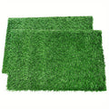2-Pack Washable Dog Potty Training Mat Reusable Artificial Grass Pad with Odor Control for Puppies and Adult Dogs Indoor Outdoor Housebreaking and Travel Pet Waste Solution