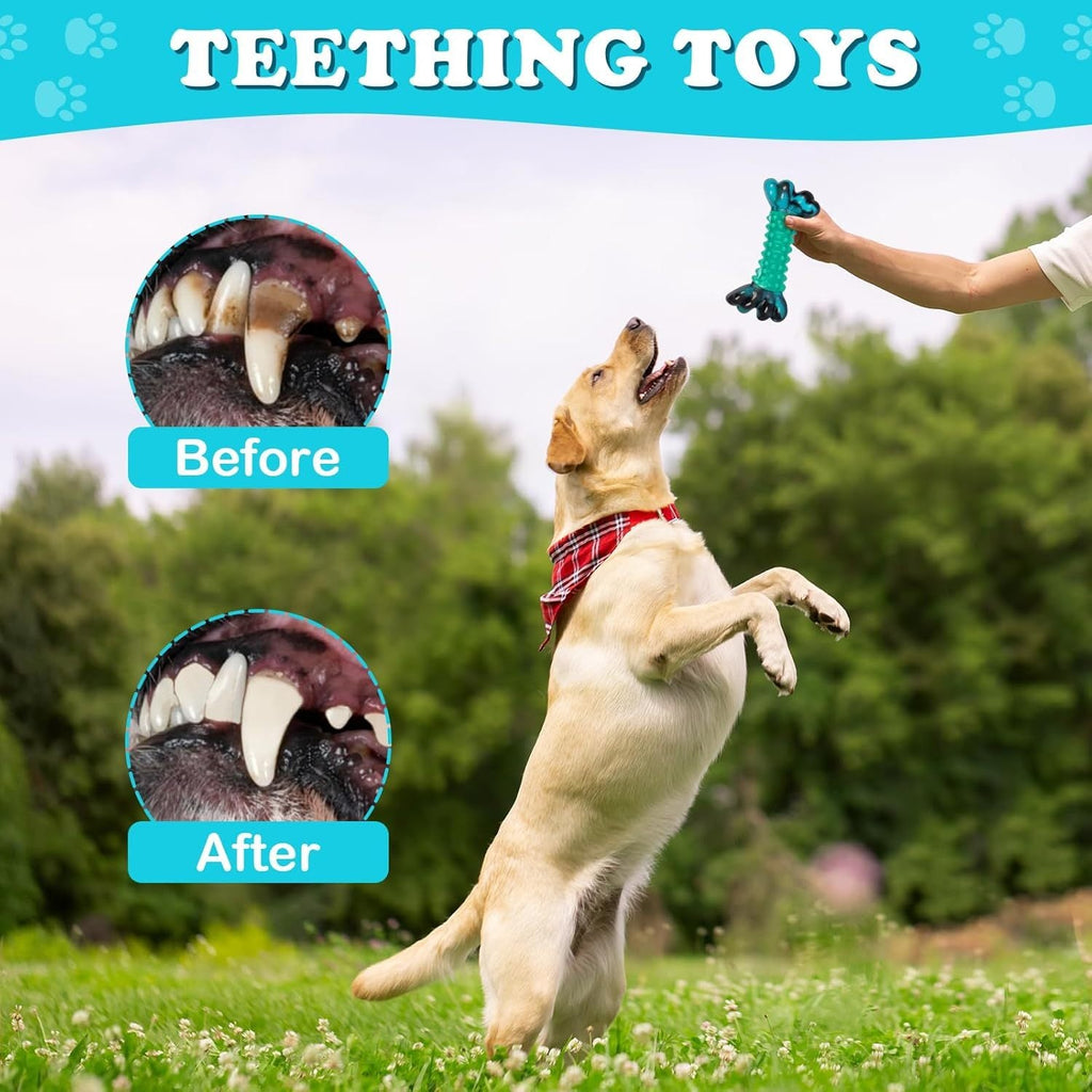 Nylon Dog Chew Bone for Aggressive Chewers – Super Tough Durable Dog Chew Toys for Medium & Large Breeds, Long-Lasting Indestructible Chew Bone for Power Chewers, Teeth Cleaning, Available 1pc or 2pcs