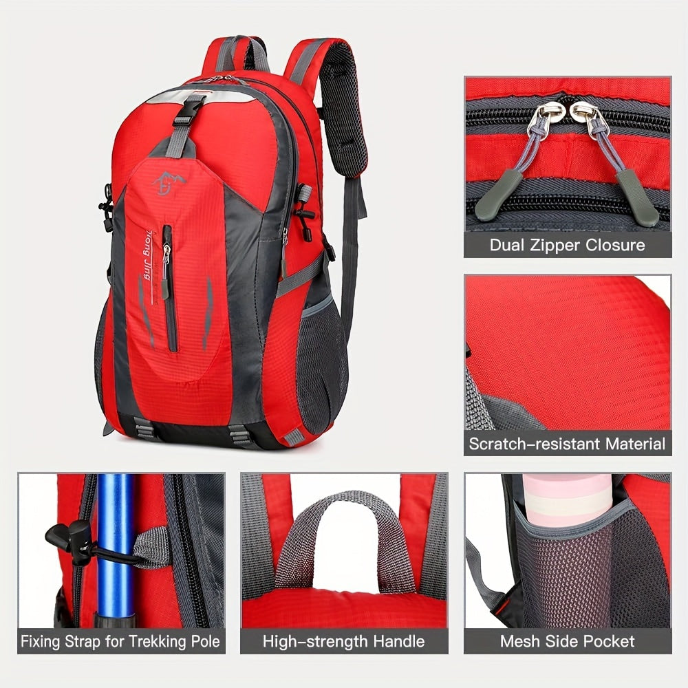 25.8L Hiking Backpack Daypack for Men Women Kids – Lightweight Outdoor Travel Rucksack with Torso Adjustment, Zipper Pockets & Large Capacity for Camping, Mountaineering & Day Trips