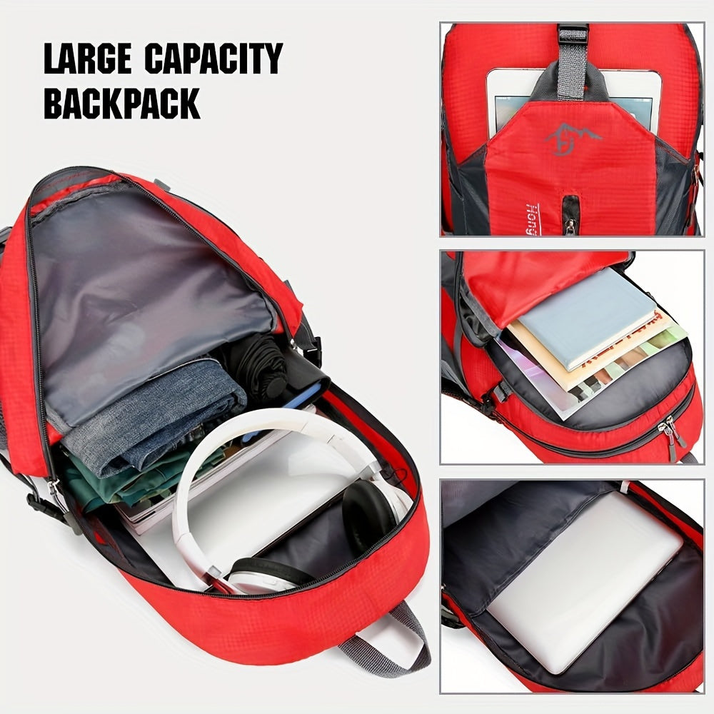 25.8L Hiking Backpack Daypack for Men Women Kids – Lightweight Outdoor Travel Rucksack with Torso Adjustment, Zipper Pockets & Large Capacity for Camping, Mountaineering & Day Trips