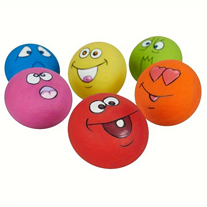 3-Pack Squeaky Dog Ball Toys for Training, Teeth Cleaning & Fetch – Durable Interactive Chew Balls for Small Medium Large Dogs, Multi-Function Pet Play Balls, Fun Random Color Surprise Set
