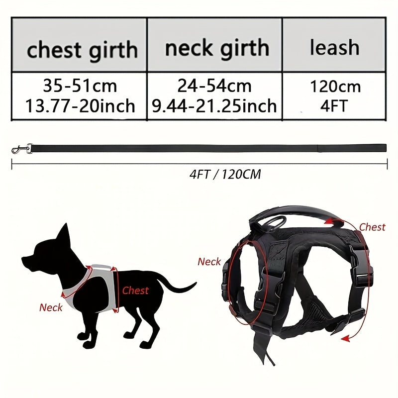 Escape-Proof Cat Harness with Leash – No-Pull Soft Breathable Mesh Vest Harness for Outdoor Cat Walking & Control, Adjustable Secure Fit for Cats of All Sizes