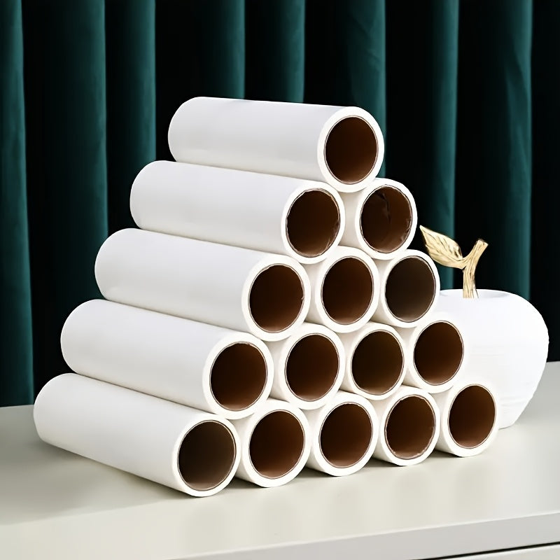 Portable Pet Hair Removal Roller Set with 5 Extra-Sticky Refill Rolls - Disposable Lint Roller for Dog & Cat Hair on Carpets & Clothing - Easy-Replace Paper Roll (3 Size Options)