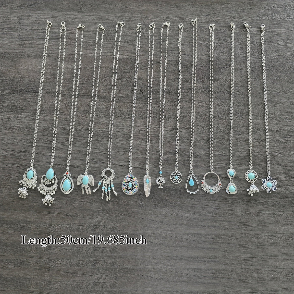 15 Pairs Bohemian Earrings Set for Women – Acrylic Turquoise Dangle Drop Earrings Ethnic Vintage Style Boho Jewelry Gift Set for Girls Ladies Party Daily Wear