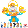 Octonauts Octopod Castle Adventure Playset - GUP Action Figure Set with 8 Dolls, Glow-in-the-Dark Stickers, Light & Sound Effects | Kids Imaginative Toy Gift for Birthday Christmas Holiday