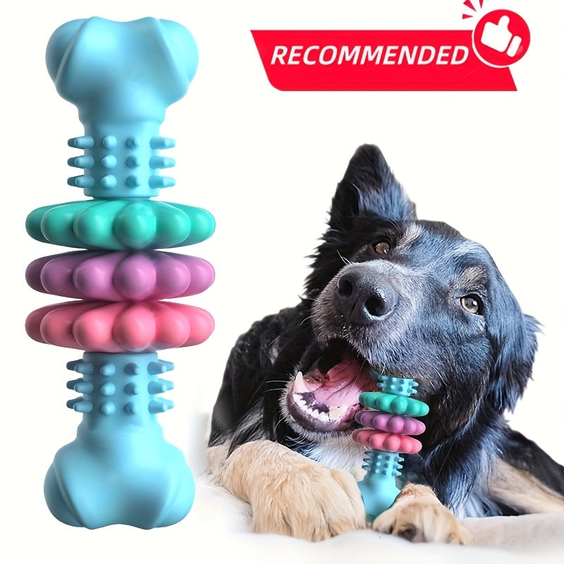 Durable Dog Chew Toy for Small & Medium Dogs – Teeth Cleaning Teething Chew, Boredom Relief Interactive Self-Entertainment Pet Toy, Petal Design for Puppy Dental Health