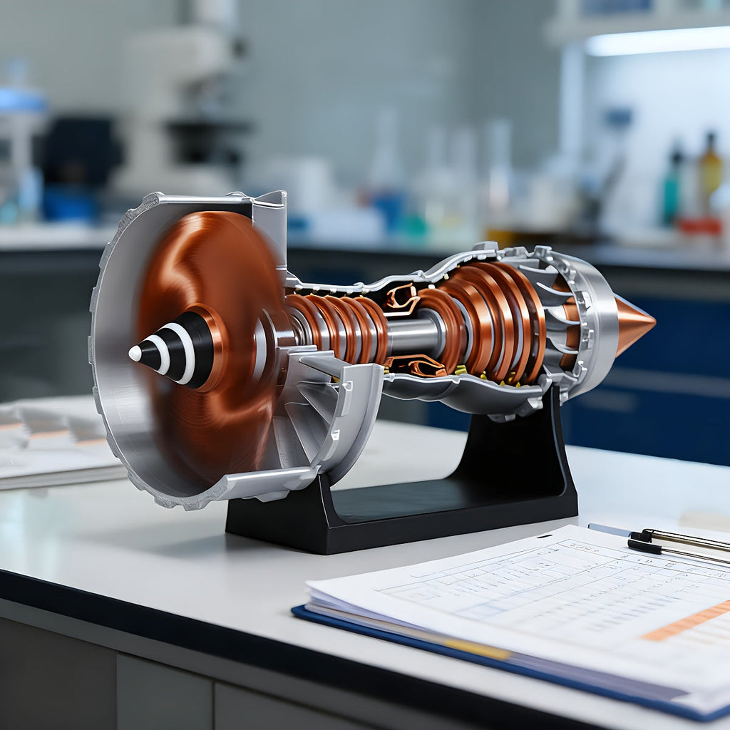 Rotatable Mini Jet Engine Model Kit with Moving Turbine Fan - DIY 3D Printing Aircraft Engine Assembly, Realistic Display Model, Educational Aviation Gift for Adults, Teens & Collectors