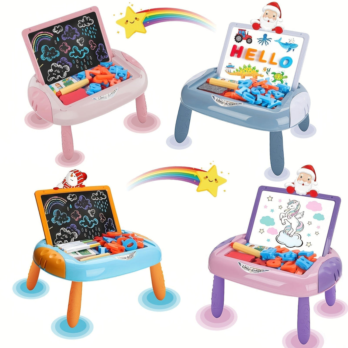 Kids Magnetic Drawing Board Double-Sided Doodle Board with Teaching Supplies – Portable Space-Saving Art Toy for Creative Drawing, Writing & Learning | Gift for Boys & Girls