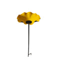 Metal Flower Bird Bath for Garden - Decorative Floral Bird Bath and Pollinating Insect Watering Station for Flower Beds Lawn Edges Garden Borders and Planters, Outdoor Garden Decor in 4 Colors
