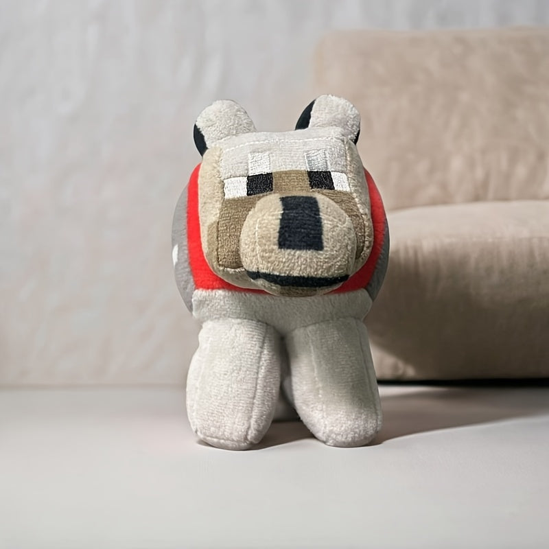 Wolf Plush Toy Stuffed Animal - Cute Soft Gray Wolf Plushie Doll for Kids Boys and Girls, Mini Palm-Sized Wolf Stuffed Toy, Birthday Christmas Gift for Wolf Lovers and Toddlers
