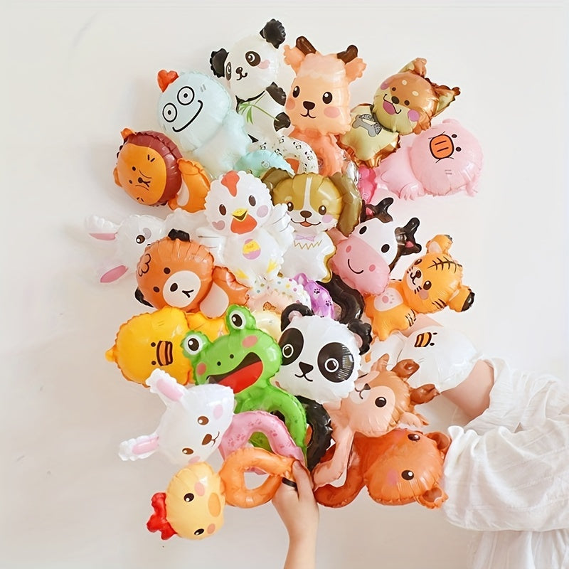 50pcs Animal Wrist Balloons Assorted Styles Kids Party Favors Bulk Balloons for Birthday Easter Classroom Goody Bag Fillers Event Decorations – 10 Unique Designs Random Mix