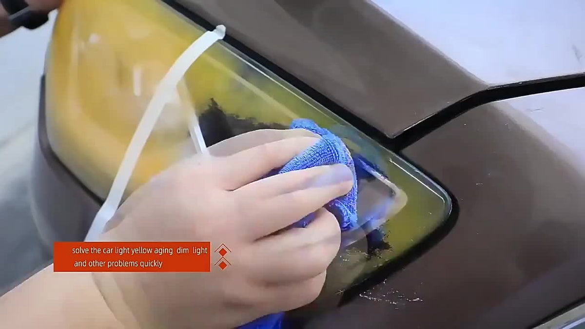 Headlight Restoration Kit with Advanced Ceramic Coating – Removes Yellow Haze Fog & UV Damage, Restores Clarity & Shine for All Vehicle Headlights, Long-Term Weather Protection
