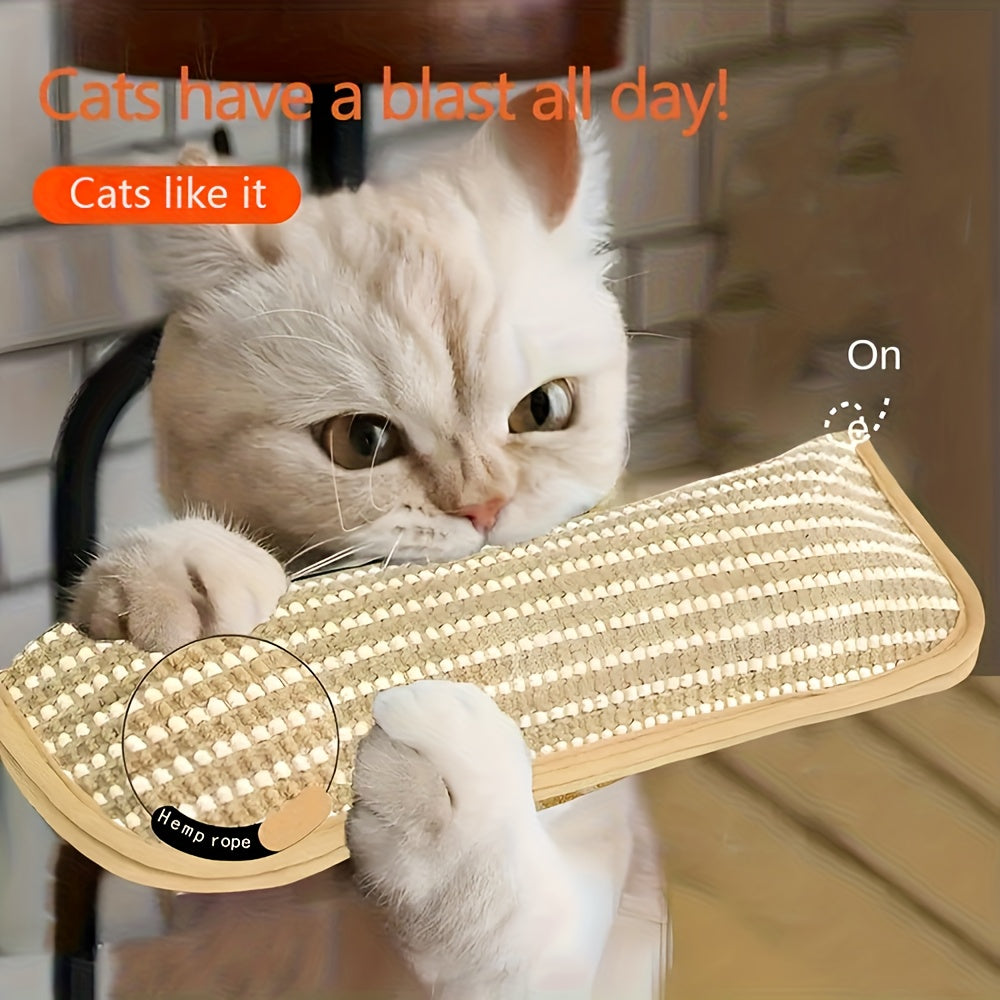Cat Paw Pillow Toy & Scratching Pad - Large Plush Interactive Cat Toy for Solo Play Cuddling Kneading Stress Relief Indoor Cat Entertainment Soothing Gift for Cat Lovers