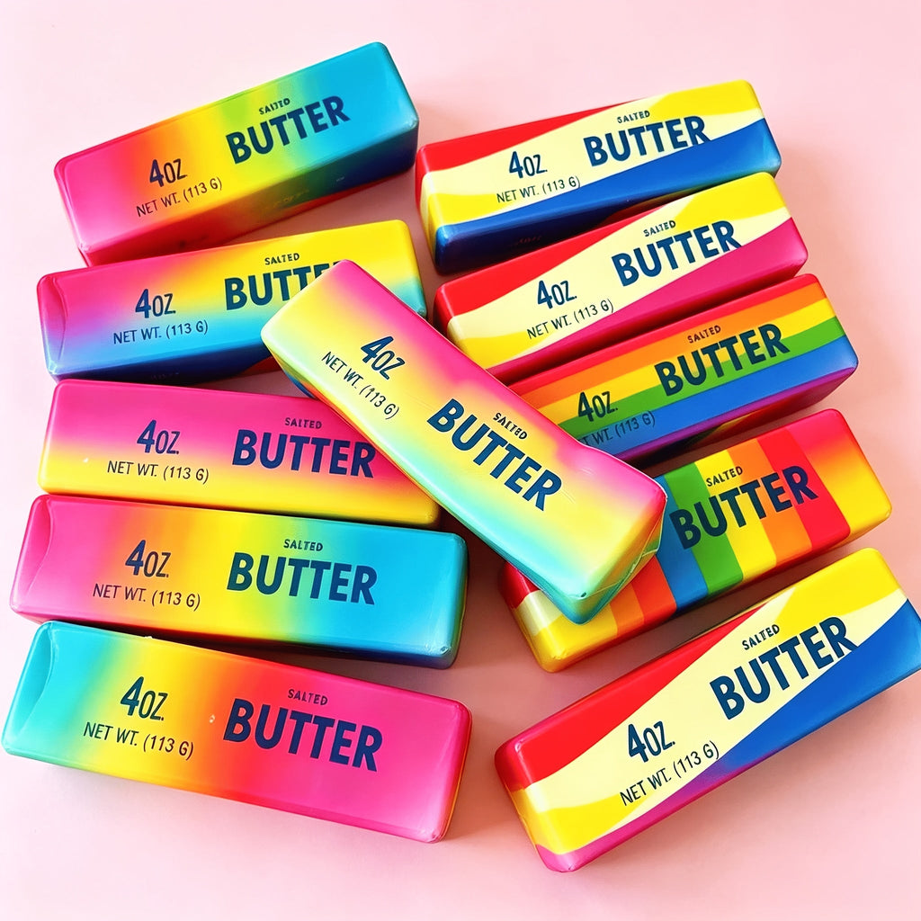 Butter Squishy Toys for Kids 4pcs Set – Soft Slow Rising Squeeze Sensory Fidget Toys, Stress Relief Squishies, Party Favors, Classroom Prizes, Random Styles, Fun Gift for Boys Girls Ages 3+