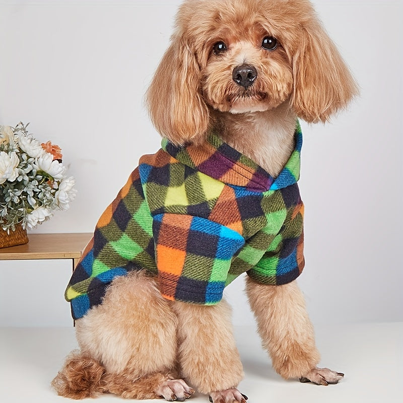 Pet Sweatshirt for Dogs & Cats – Soft Warm Pullover Hoodie Clothes for Small Medium Pets, Cozy All-Season Cat Dog Outfit Apparel for Indoor & Outdoor Wear