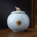 Handmade Ceramic Pet Memorial Urn for Dogs Cats Rabbits Small Animals – Hair Keepsake Souvenir Holder Box, Personalized Pet Loss Gift, 4 Colors Available