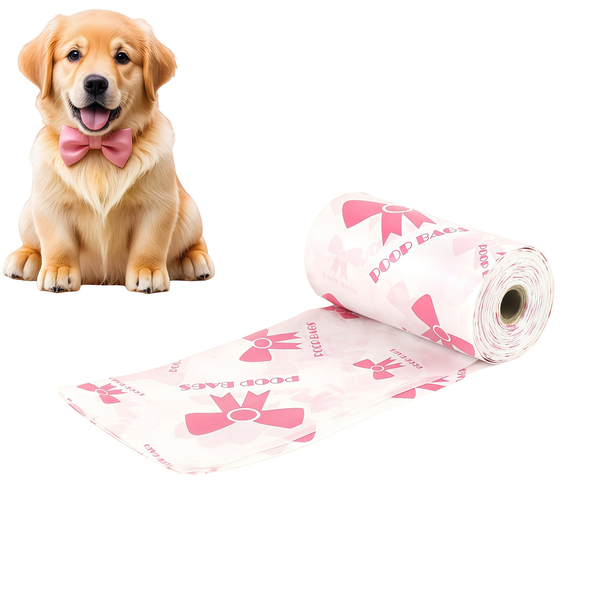 Dog Poop Bags 120 Count 8 Rolls - Ultra-Thick Leak-Proof Pet Waste Bags with Odor Control & Beautiful Pattern, Durable Dog Cleanup Bags for Large Medium & Small Dogs, Perfect Pet Gift for Dog Lovers