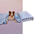 Ultra-Soft Pet Blanket for Dogs and Cats - Warm Cozy Polka Dot Pattern Fleece Blanket with Black Border for Puppy Kitten Small Medium Large Pets, 3 Colors & 3 Sizes S M L