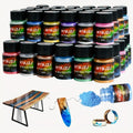 28-Color Resin Casting Powder Set – Fine Bubble-Free Pigment Powder for Resin Art, Jewelry Making, DIY Crafts & Beginners, Vibrant Mixed Colors – Qu Gofang