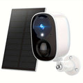 Solar Powered Outdoor Security Camera 2K 3MP – Wireless WiFi CCTV with AI Motion Detection, Color Night Vision, Spotlight, 2-Way Audio, IP66 Waterproof, No Monthly Fee, Cloud & SD Storage, Battery Powered