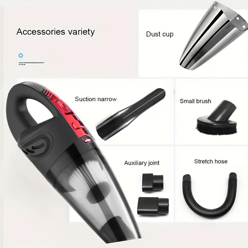 Handheld Car Vacuum Cleaner 4200PA Super Suction, 1800mAh Cordless Portable Vacuum with 5 Attachments, Low Noise for Car Interior, Pet Hair, Home Cleaning – Pink Gift for Women
