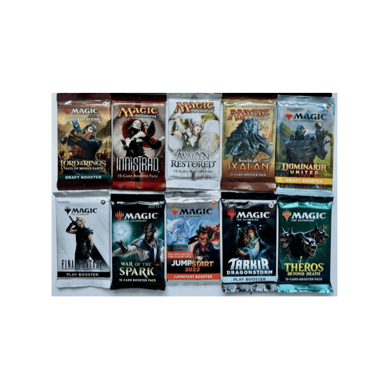 10 Assorted Magic The Gathering Booster Packs - MTG Random Booster Pack Lot, Collectible Trading Card Game Packs for Beginners & Collectors | Great Birthday & Holiday Gift for MTG Players