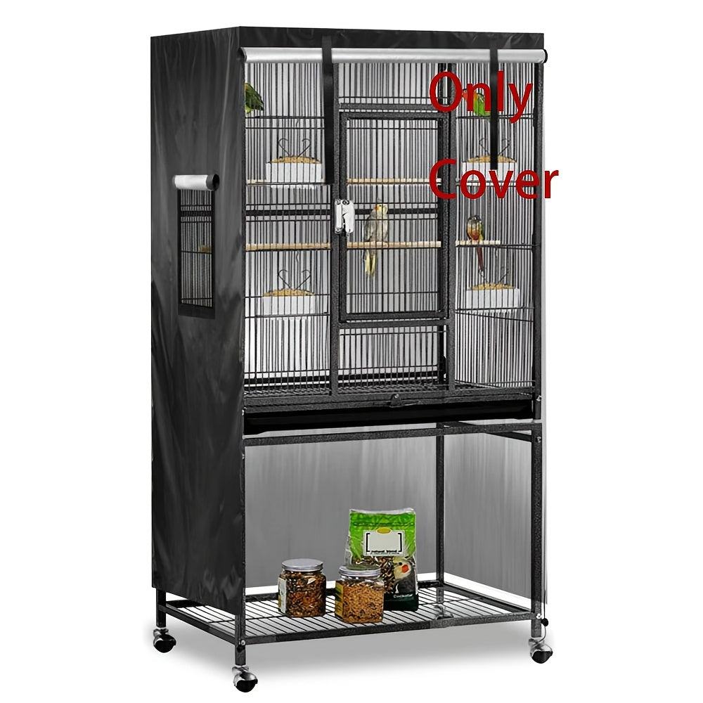 Blackout Bird Cage Cover Good Night Lightweight Breathable Polyester Privacy Sleep Cover for Parrots Cockatiels Budgies Small Birds – Reduces Stress Promotes Rest