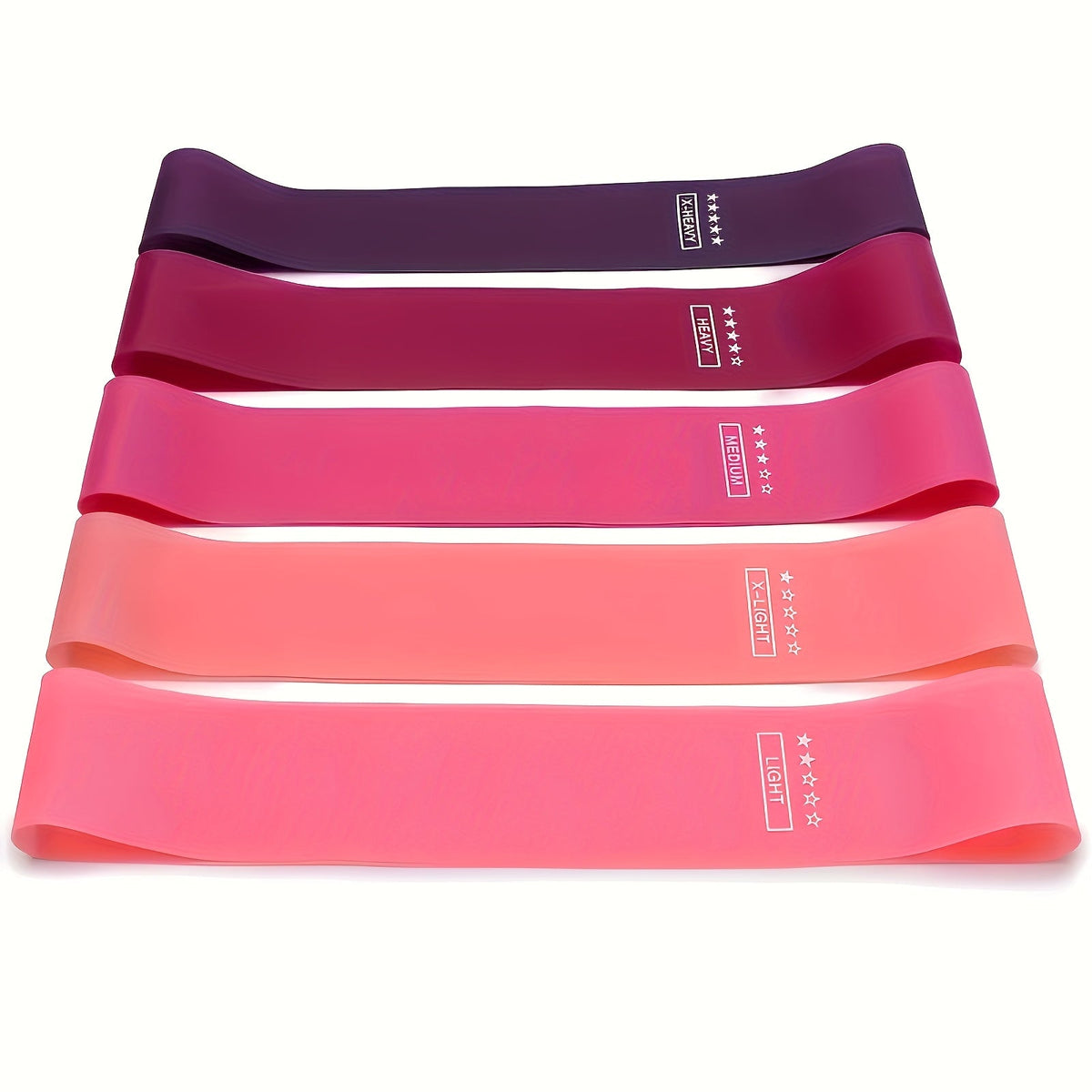 Resistance Bands Set 10-11 Piece TPE Loop Bands for Women – Full Body Workout Kit for Yoga, Pilates, Gym & Weight Training, Heavy-Duty Exercise Bands for Deep Squat & Stretching, Pink with Storage Bag