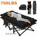 Heavy Duty Folding Guest Bed & Camping Cot – 566/766 lbs Capacity, 67"/79" Options, Optional Mattress, Portable Adult Outdoor Travel Bed for Camping Patio & Guests
