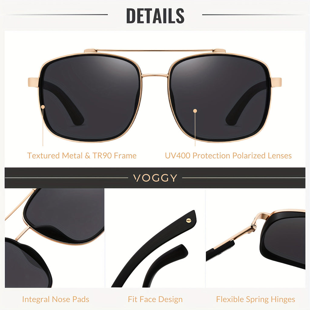 Retro Pilot Polarized Sunglasses Unisex Metal TR90 Frame UV Protection Aviator Style Driving Fishing Outdoor 5 Colors