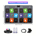 Dance Mat for Adults & Kids – Double User Dance Pad for TV, Plug & Play Electronic Dancing Mat with Smart Camera, Exercise Dance Game for Family Fun, Birthday & Christmas Gift Idea