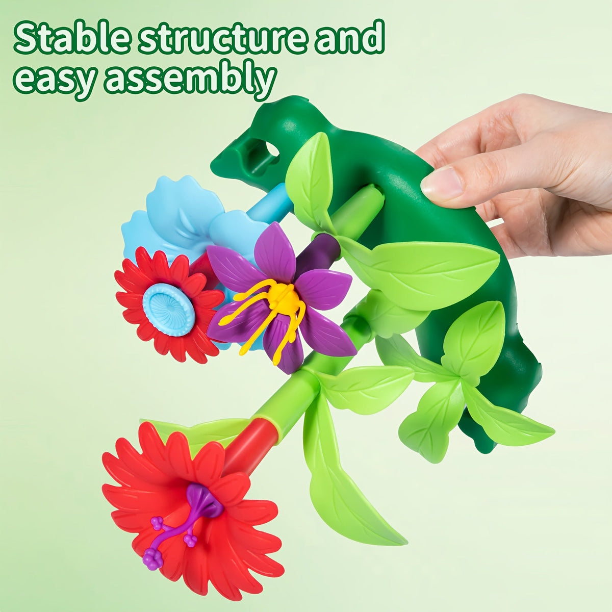 Flower Arrangement Building Blocks Toy for Kids 64/91pcs – DIY Assembling Flower Bouquet Construction Set, Random Colors, Creative STEM Educational Toy, Halloween Thanksgiving Christmas Gift for Ages 3+