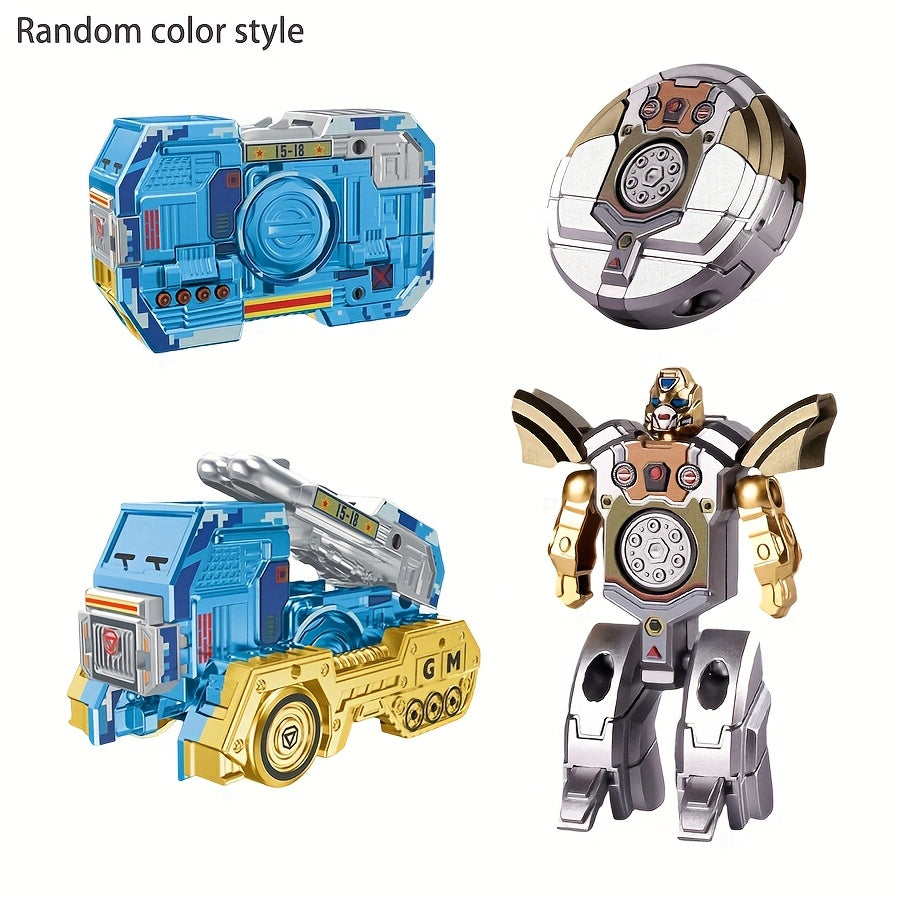 Fingertip Gyroscope Fidget Spinner 2pcs – Creative Deformation Missile Vehicle Robot Finger Rotator, Sensory Stress Relief Toy for Teens Adults, Office Desk Toy, Party Gift, Halloween Christmas Stocking Stuffer