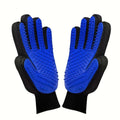 Pet Grooming Gloves 2-Pack for Dogs & Cats - Deshedding Massage Brush Glove for Removing Loose Fur Hair Shedding Control Cat Dog Cleaning Petting Grooming Tool Gift