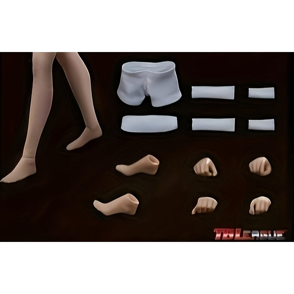 TBLeague 1/12 Scale Super Flexible Female Seamless Body Action Figure – Silicone Soft Skin, Bikini & Head Sculpt Included, Poseable Collectible Figure for Custom Doll & Figurine Art