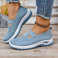 Women's Mesh Slip-On Sneakers – Lightweight Comfortable Casual Walking Shoes for Beach, Vacation, Camping & Everyday Summer Use, Sizes US 6.5–10.5