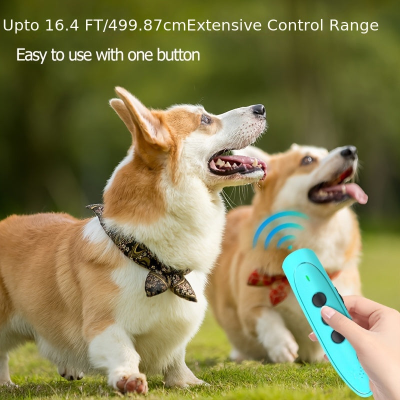 Ultrasonic Anti-Bark Device for Dogs – Sonic Bark Deterrent with Battery Included, Handheld Dog Bark Stopper for Indoor & Outdoor Training, Safe & Humane No-Shock Pet Bark Control, Range Up to 50 Ft