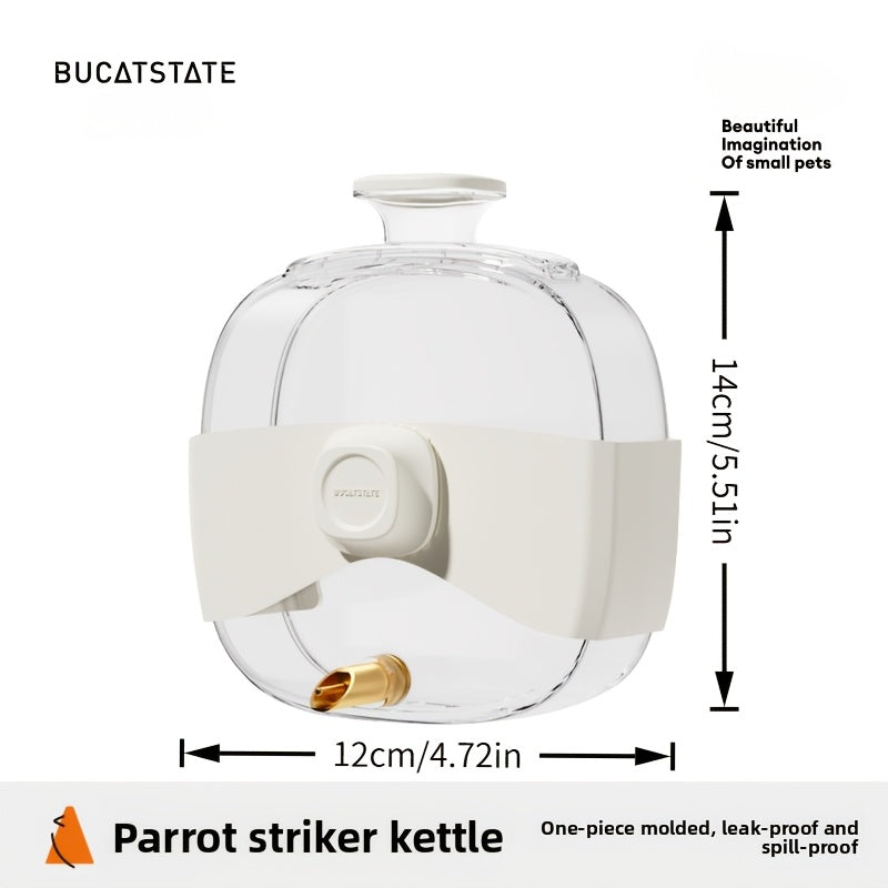 Bird Water Bottle for Cage – 15oz Large Capacity Anti-Drip Drinking Fountain with Metal Needle Nozzle for Cockatiels, Parakeets, Lovebirds & Small Birds, No-Drip Cage-Fixed Bird Feeder
