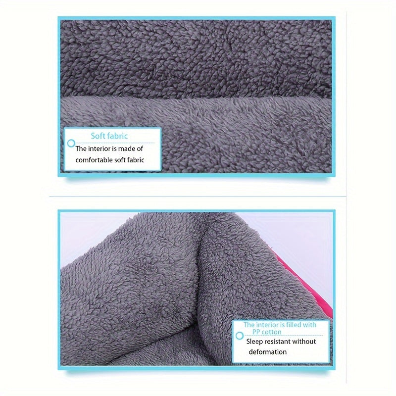 Cozy Winter Pet Bed for Small Dogs & Cats – Candy-Colored Washable Square Warm Nest for Chihuahua, Pomeranian, Shih Tzu & Small Breeds, Soft Plush Dog Cat Bed