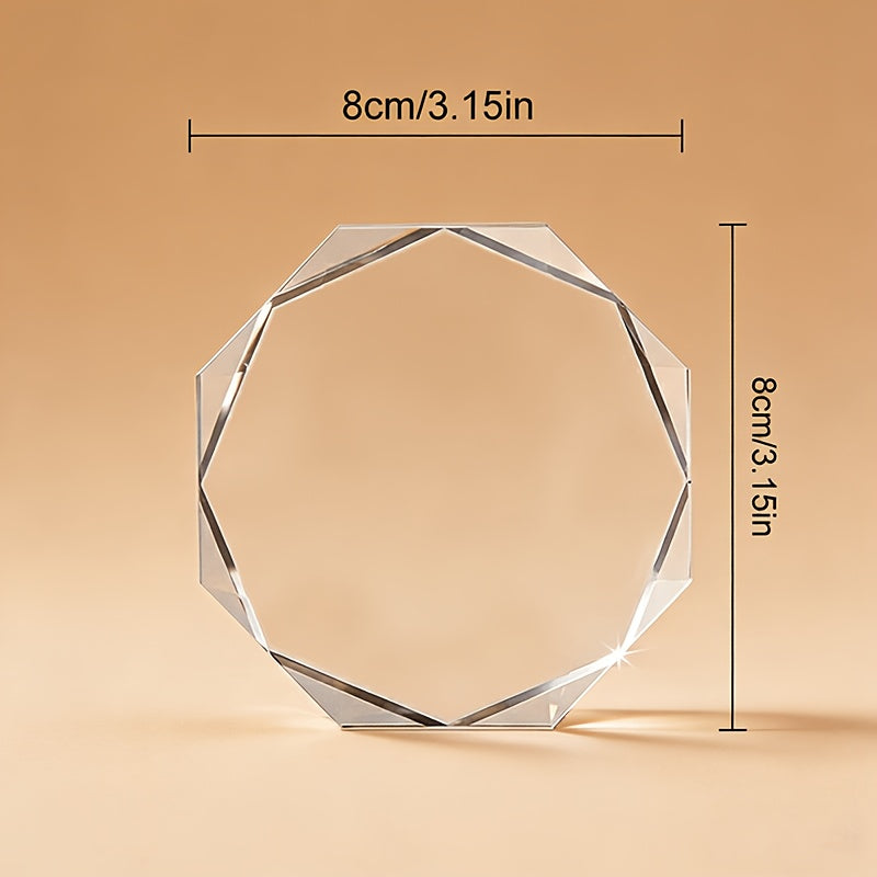 Laser Engraved Dog Photo Crystal Glass Keepsake - Octagonal 3D Photo Carving Souvenir, Eternal Pet Memorial Gift for Dog Lovers, Perfect for Birthdays, Anniversaries & Pet Loss Tribute