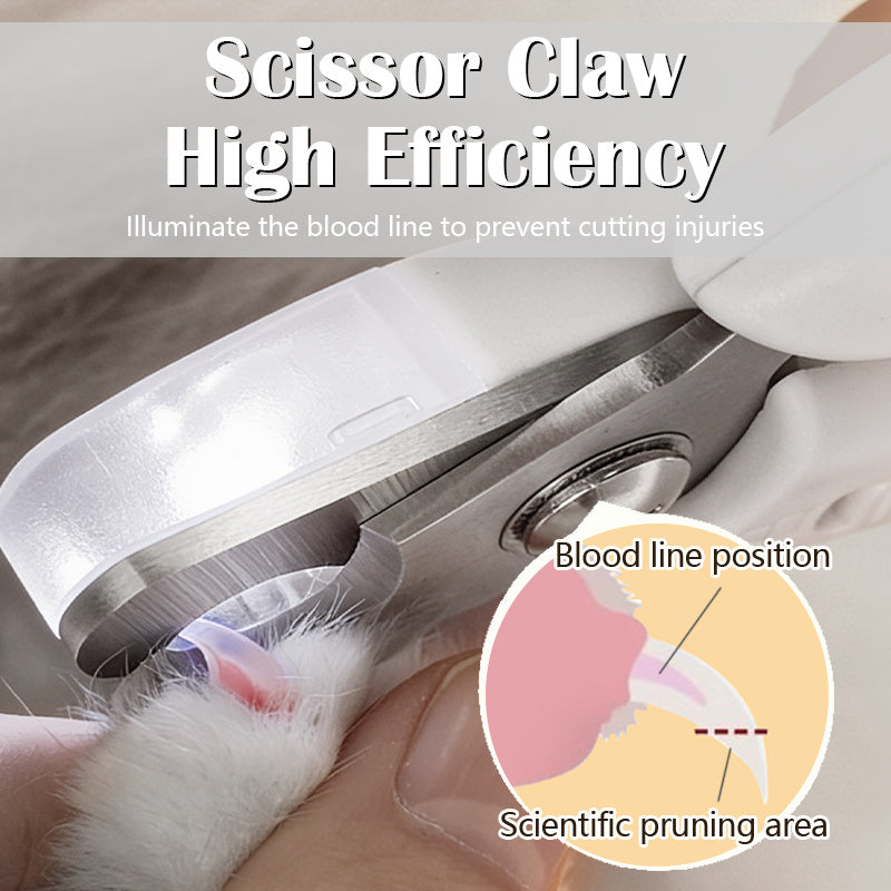 Pet Nail Clipper and Trimmer 2-in-1 - Silent Cordless Dog Nail Trimmer with Safety Guard & Splash Cover, No Battery Required, Suitable for Small Medium Large Dogs, Cats & Parrots, Safe at-Home Grooming