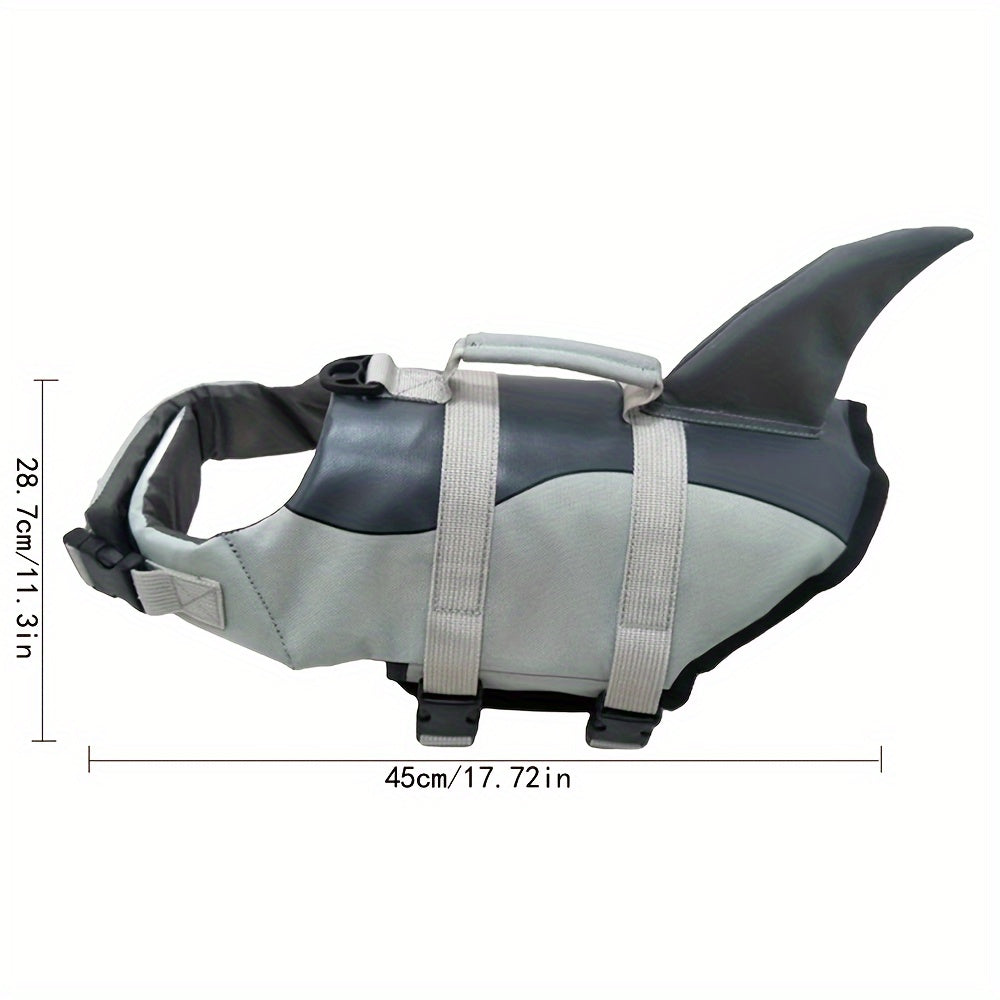 Dog Life Jacket Shark Mermaid Swimsuit – Pet Swimming Clothes Summer Swimwear for Small Medium Large Dogs, Buoyancy Safety Swim Vest XS S M L XL, Fun Beach Pool Costume