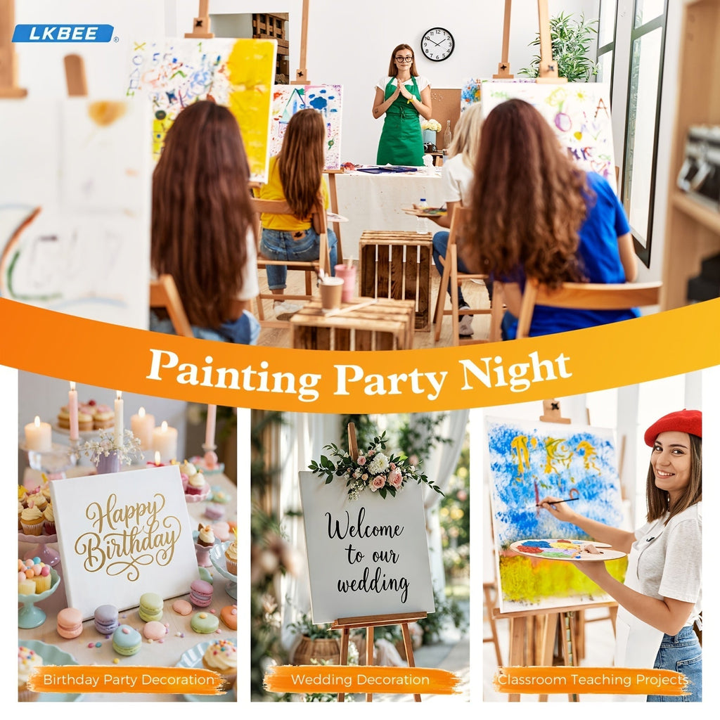 Stretched Canvas Board Set Round & Square Multi-Size Combo – 5 to 20 Piece Packs in 10x10, 11x14, 12x12, 16x16 & More – Ideal for Acrylic Pouring, Wet-on-Wet, Oil Painting & Classroom Teaching
