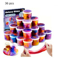 36-Pack Galaxy Slime Party Favors for Kids Bulk Non-Toxic Stretchy Non-Sticky Slime Cups Classroom Rewards Birthday Easter Christmas Halloween Gifts for Girls Boys