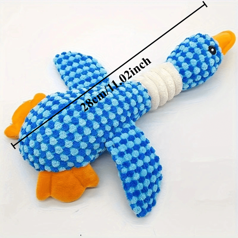 Durable Chew-Proof Dog Toy with Teeth Cleaning Bumps – Squeaky Plush Toy with Reinforced Seams for Medium Dogs, Interactive Chew & Play Toy for Aggressive Chewers