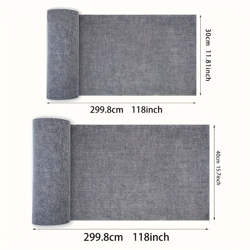 Cat Scratch Furniture Protector Tape 11.81x118.11 Inch Adhesive Anti-Scratch Guard for Sofa Couch Chair Carpet Deterrent Strip Prevent Cat Claws Damage Light Grey Brown Black Blue