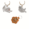 Pet Hair Keepsake Charms 3 Pack - Pet Fur Storage Souvenir Pendants for Bags Keychains & Phone, Memorial Accessories to Commemorate Your Beloved Cat or Dog, Unique Pet Loss Sympathy Gift