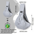 Lightweight Foldable Pet Carrier Crossbody Bag – Breathable Shoulder Strap Travel Bag for Small Dogs & Cats, Portable Outdoor Pet Tote for Hiking Shopping Vet Trips & Everyday Adventures