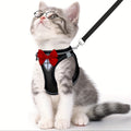 Cat Harness and Leash Set - Escape-Proof Soft Breathable Vest with Reflective Strips for Safe Cat Walking & Travel, Adjustable Kitten Harness for Outdoor Use, 6 Colors 4 Sizes (XS/S/M/L)