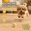 Squeaky Bouncing Pet Toy Ball for Dogs and Cats - Yellow Chick Interactive Slow-Rebound Chew-Resistant Boredom Relief Toy, Attracts Pets with Sound - Perfect Pet Gift